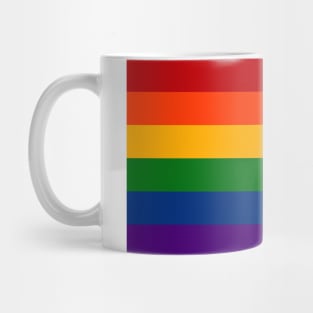 Solid Rainbow Pride Flag Mug